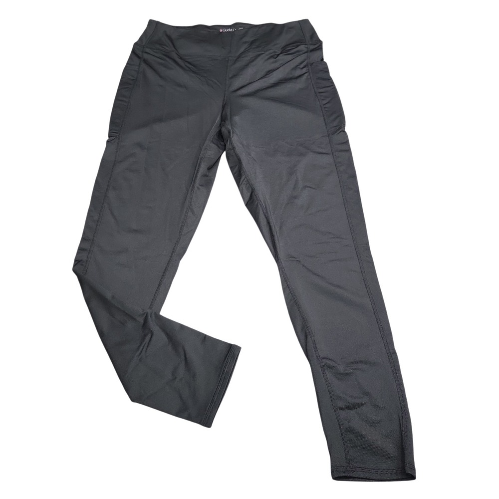 Cuddl Duds Women ClimateCore Legging with Side Pockets Black Size Large